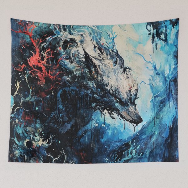 Item preview, Abstract Wolf Wave Design designed and sold by JustArtDesign9.