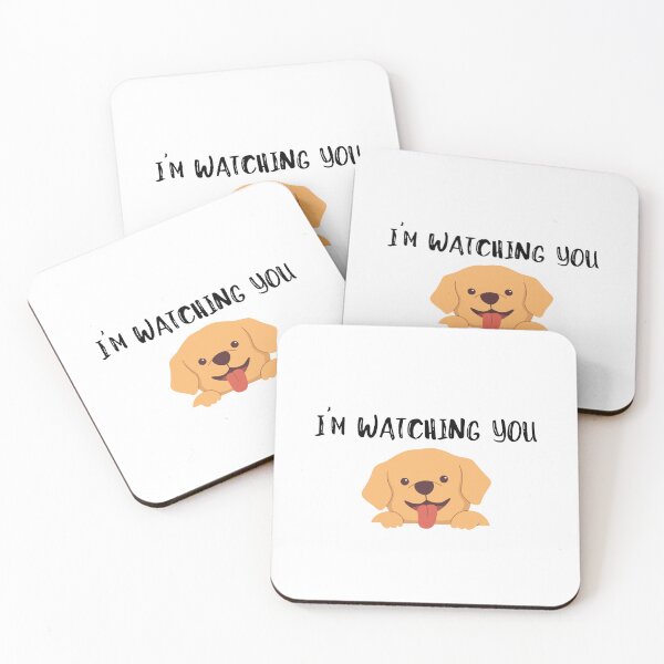 Item preview, I'm watching you, cute dag designed and sold by Happy colors shop.