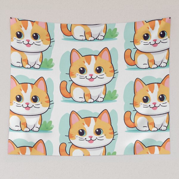 Item preview, Cute cat, Cute Kitten, kawaii cat designed and sold by PurpleWay.