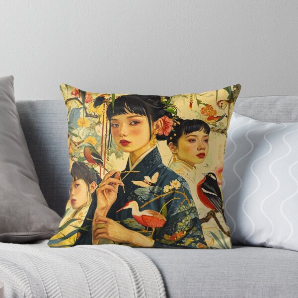 Item preview, Oriental Women Amidst Wildlife  designed and sold by JustArtDesign9.