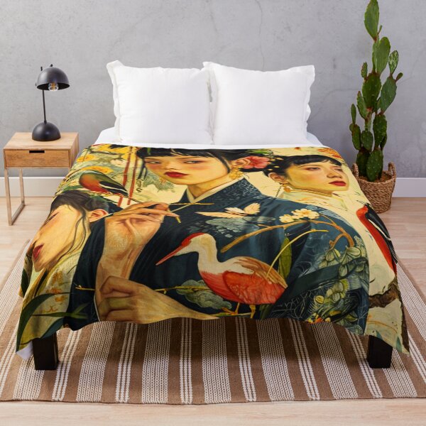Item preview, Oriental Women Amidst Wildlife designed and sold by JustArtDesign9.