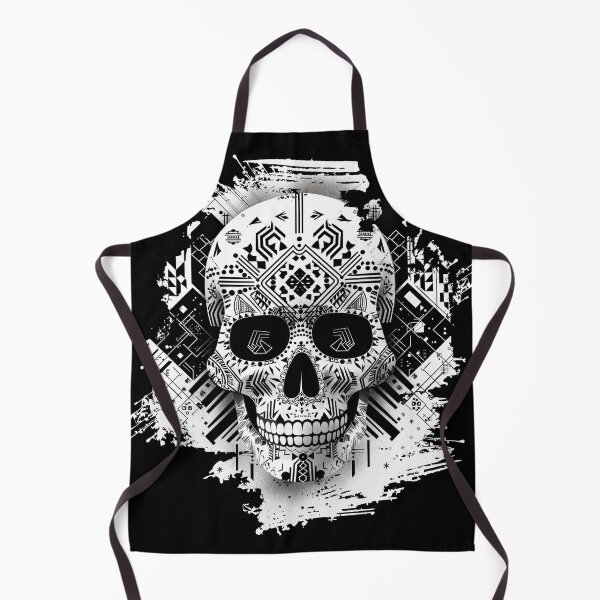 Item preview, Black & White Geometric Skull Artwork designed and sold by KatanaCreative.