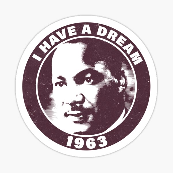 Item preview, Martin Luther King Jr. Design für Aufkleber und T-Shirts designed and sold by Thread Craft.