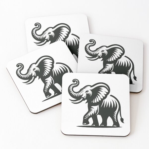 Item preview, Roaring Jungle Giants Elephants designed and sold by vectorillus.