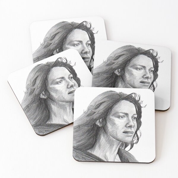 Artikelvorschau, Claire Fraser | Outlander-Fan gemacht | Sassenach| Handgefertigtes Porträt| Claire Fraser Bleistiftporträt entworfen und verkauft von drawingmary.