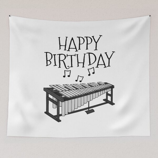 Item preview, Vibraphone Happy Birthday Vibraphonist Percussion Musician designed and sold by doodlerob.