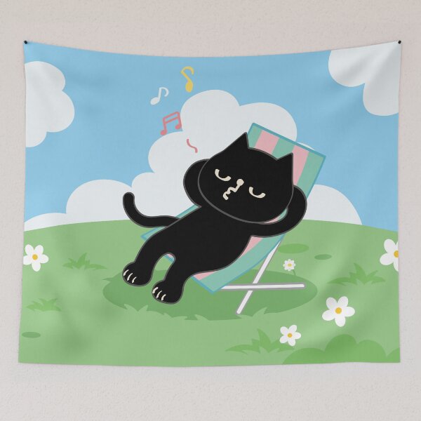 Item preview, Cat on a picnic designed and sold by CiCstudio.