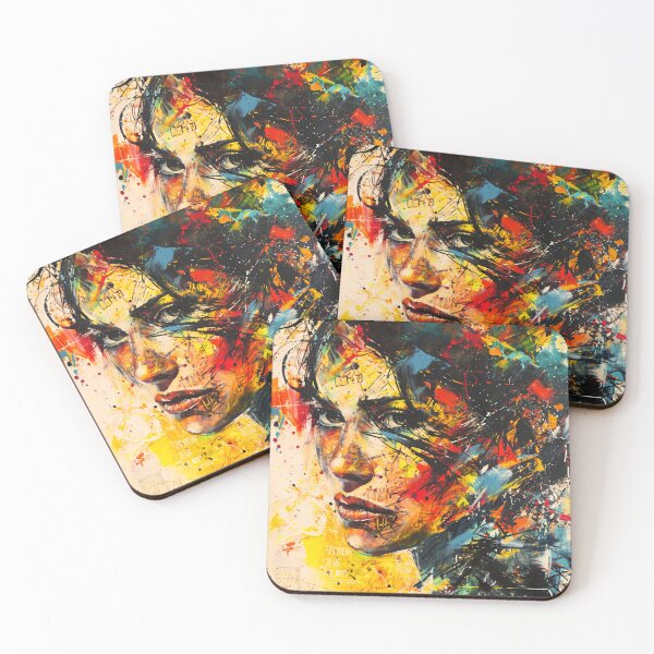 Item preview, Women's Face in Captivating Watercolor Art designed and sold by JustArtDesign9.
