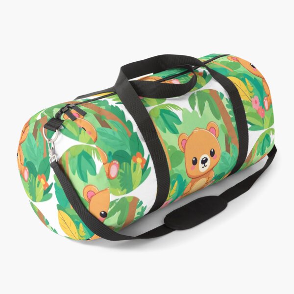 Item preview, Cute bear in a jungle, kawaii bear, jungle designed and sold by PurpleWay.