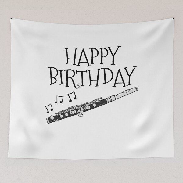 Item preview, Piccolo Happy Birthday Piccoloist Woodwind Musician designed and sold by doodlerob.