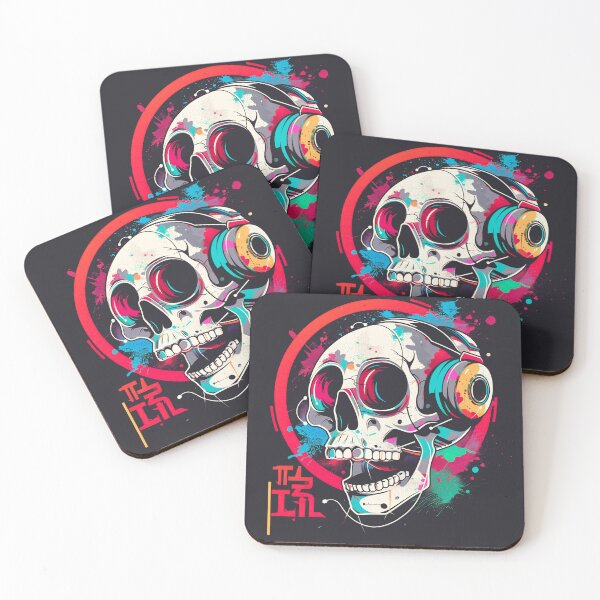 Item preview, Music Skull Artwork designed and sold by KatanaCreative.