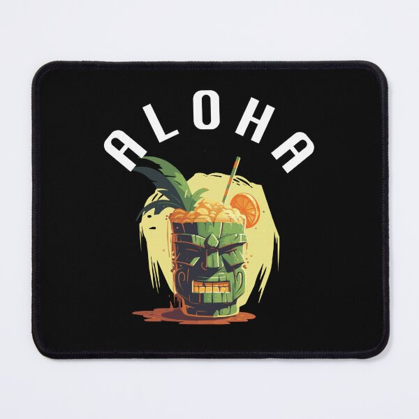 Artikelvorschau, Tiki-Getränk – Aloha (weiße Schrift) entworfen und verkauft von VelvetRoom.