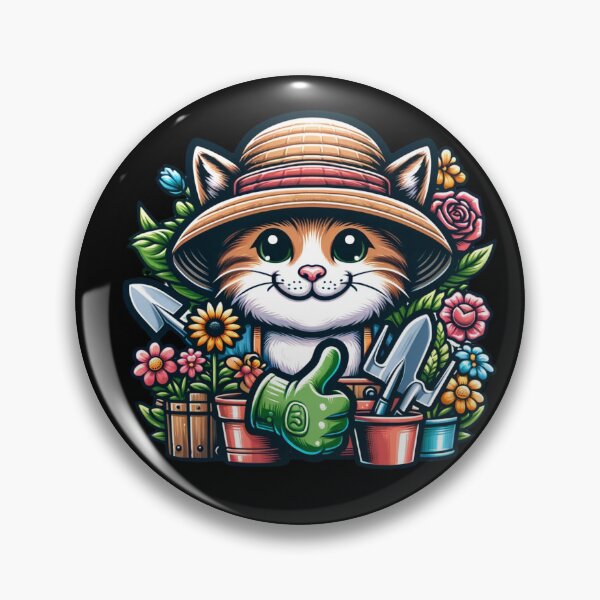 Item preview, "Gardening Whiz Cat - Thumbs Up for Green Thumbs" designed and sold by ChromaticBlend.