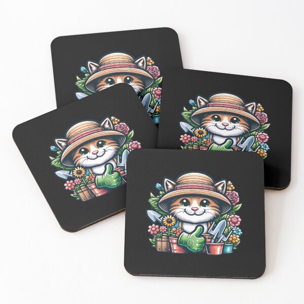 Item preview, "Gardening Whiz Cat - Thumbs Up for Green Thumbs" designed and sold by ChromaticBlend.