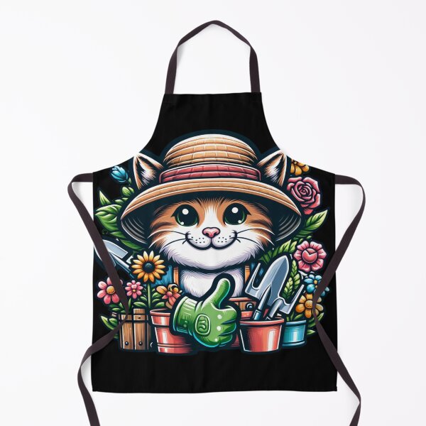 Item preview, "Gardening Whiz Cat - Thumbs Up for Green Thumbs" designed and sold by ChromaticBlend.