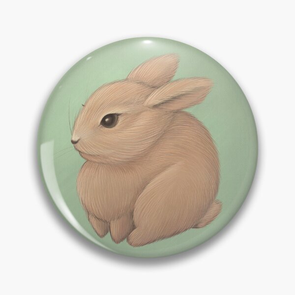 Item preview, Cute Round Rabbit designed and sold by Lauren Tregenza Fine Art.