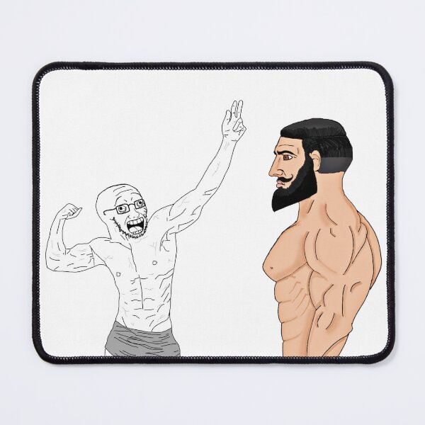 Item preview, Gigachad & Soyjak In The Gym designed and sold by wojakapparel.