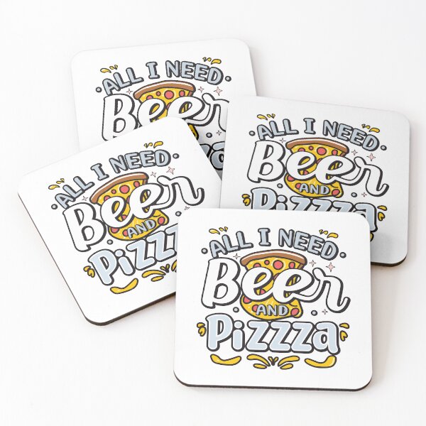 Item preview, ALL I NEED IS BEER AND PIZZA designed and sold by NebulaWhimsy.