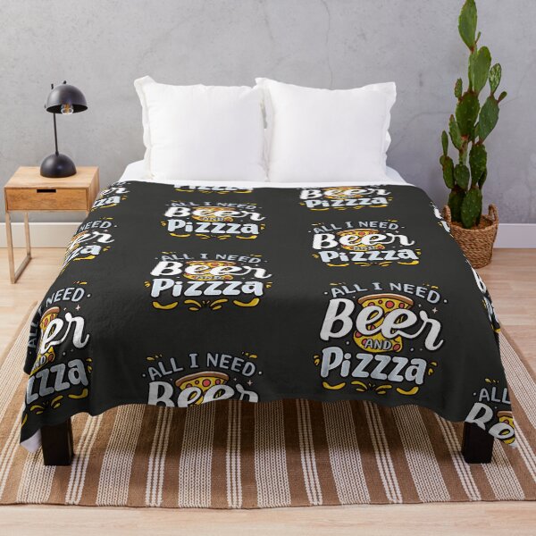 Item preview, ALL I NEED IS BEER AND PIZZA designed and sold by NebulaWhimsy.