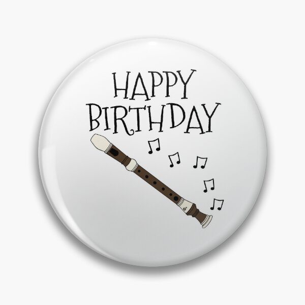 Item preview, Recorder Happy Birthday Recorderist Woodwind Musician designed and sold by doodlerob.