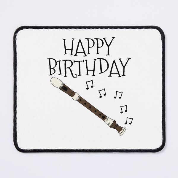 Item preview, Recorder Happy Birthday Recorderist Woodwind Musician designed and sold by doodlerob.