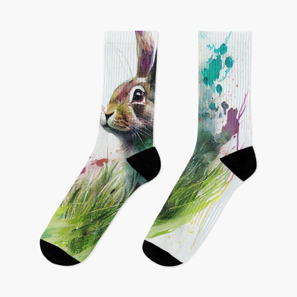 Item preview, A Playful Easter Bunny Frolicking In A Grassy Meadow designed and sold by Peek-Designs.