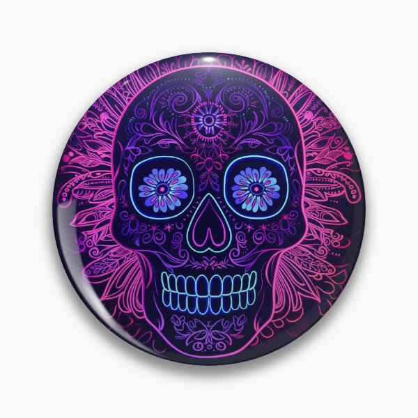 Item preview, Neon Skull Artwork designed and sold by KatanaCreative.