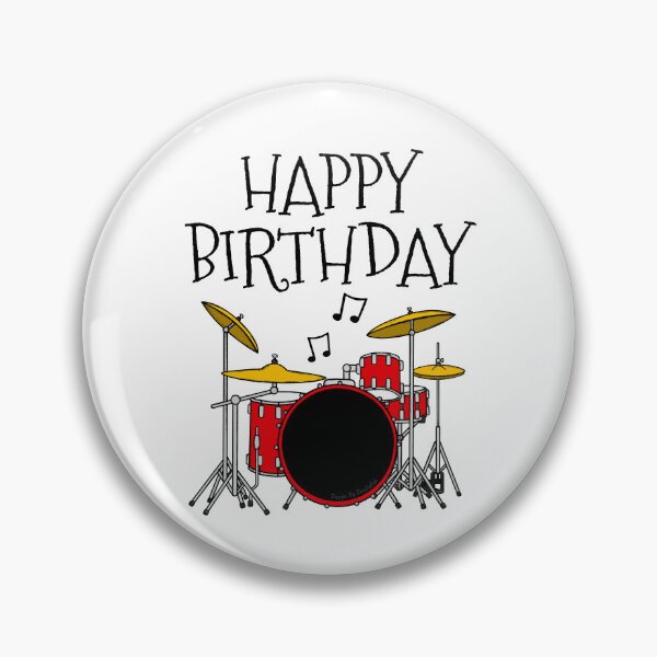 Item preview, Drum Kit Happy Birthday Drummer Musician designed and sold by doodlerob.