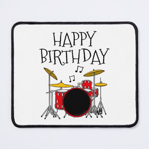 Item preview, Drum Kit Happy Birthday Drummer Musician designed and sold by doodlerob.