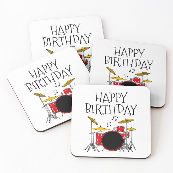 Item preview, Drum Kit Happy Birthday Drummer Musician designed and sold by doodlerob.