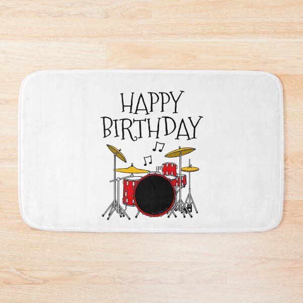 Item preview, Drum Kit Happy Birthday Drummer Musician designed and sold by doodlerob.