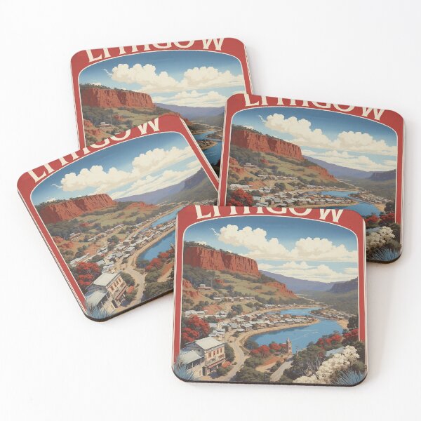 Item preview, Lithgow Australia Tourism Vintage Poster designed and sold by TravelersGems.