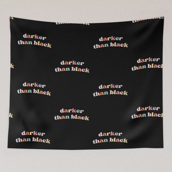 Item preview, Darker than Black Rainbow Colour Text Juxtaposition designed and sold by JeSuisAgnes.