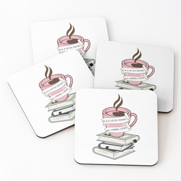 Item preview, Day for reading and drinking coffee designed and sold by IvyLoveArt.