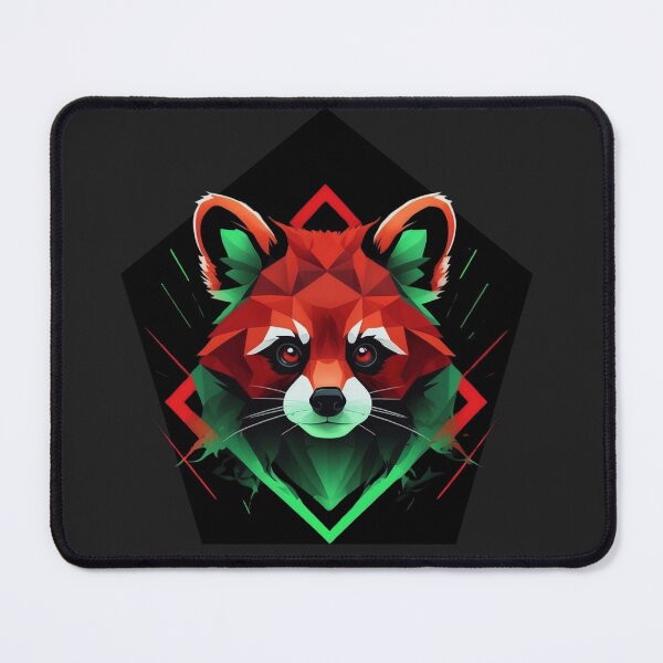 Item preview, Geometric Neon Red Panda designed and sold by dom-sien-sh.