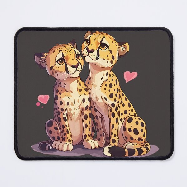 Item preview, Cheetah Couple expressing love! designed and sold by fribabywonder.