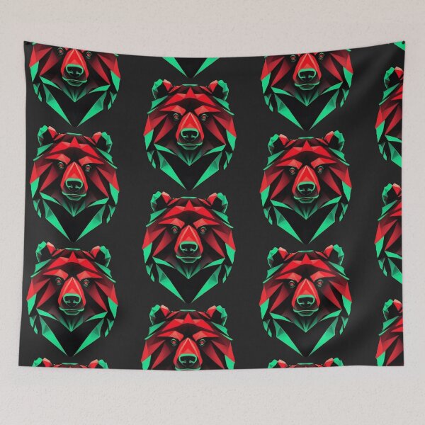 Item preview, Geometric Neon Bear  designed and sold by dom-sien-sh.
