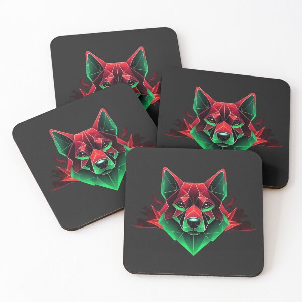 Item preview, Geometric Neon Wolf designed and sold by dom-sien-sh.