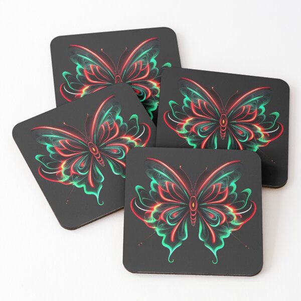 Item preview, Geometric Neon Butterfly designed and sold by dom-sien-sh.