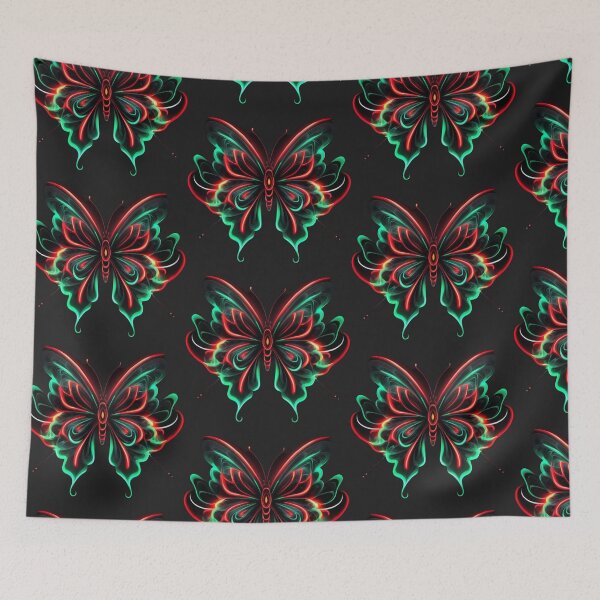 Item preview, Geometric Neon Butterfly designed and sold by dom-sien-sh.