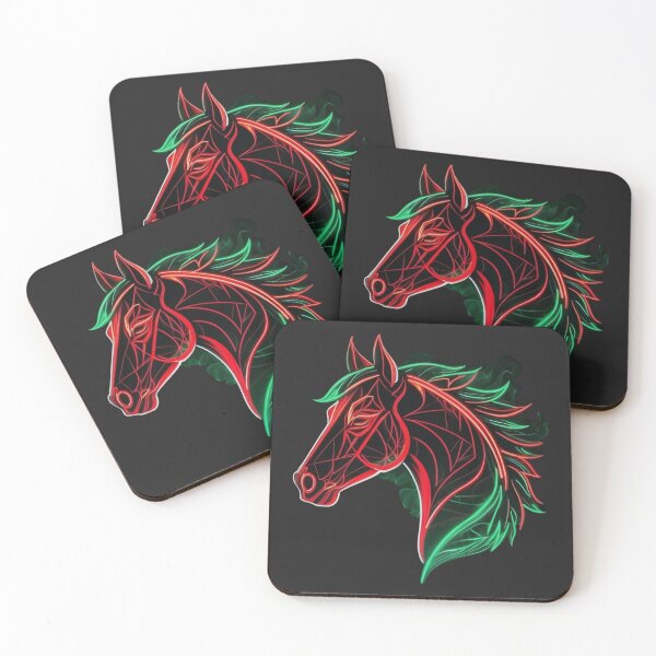 Item preview, Geometric Neon Horse designed and sold by dom-sien-sh.
