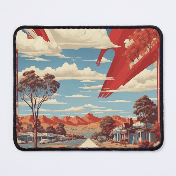 Item preview, Queanbeyan Australia Tourism Vintage Poster designed and sold by TravelersGems.