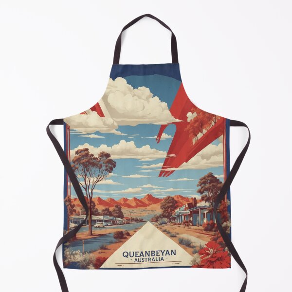 Item preview, Queanbeyan Australia Tourism Vintage Poster designed and sold by TravelersGems.