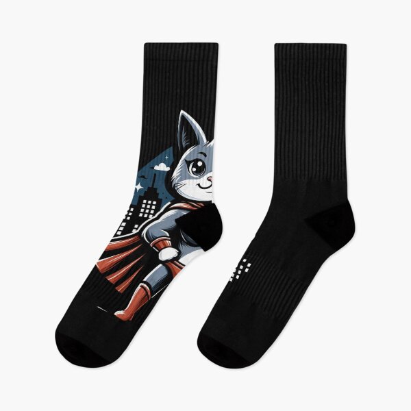 Item preview, "Superhero Cat - Feline Defender Thumbs Up Illustration" designed and sold by ChromaticBlend.