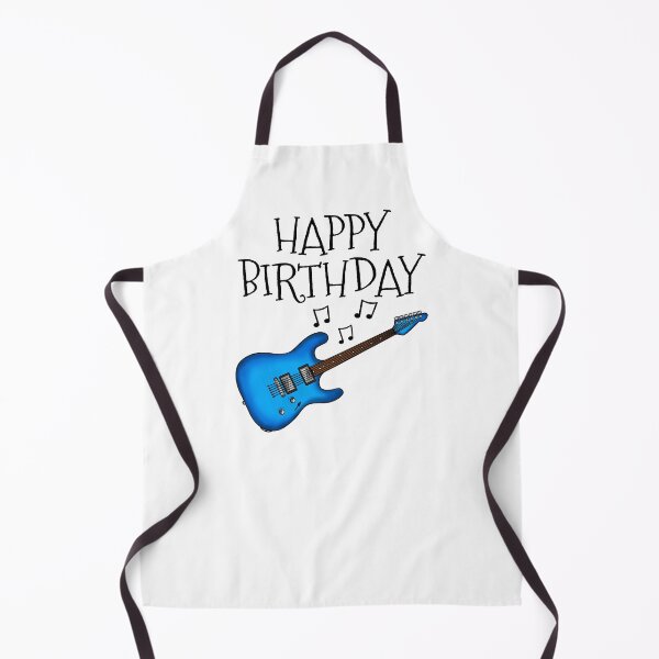 Item preview, Electric Guitar Happy Birthday Guitarist Musician (Blue) designed and sold by doodlerob.