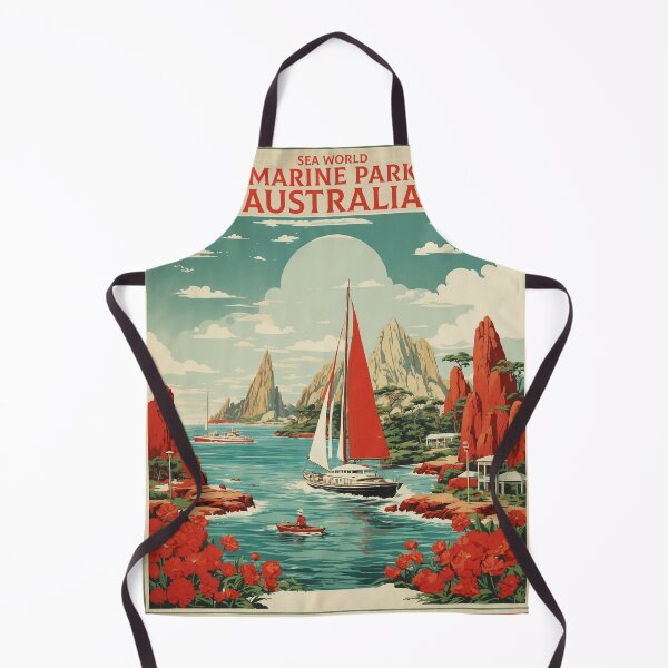 Artikelvorschau, Sea World Marine Park Australien Tourismus Vintage Poster 2 entworfen und verkauft von TravelersGems.