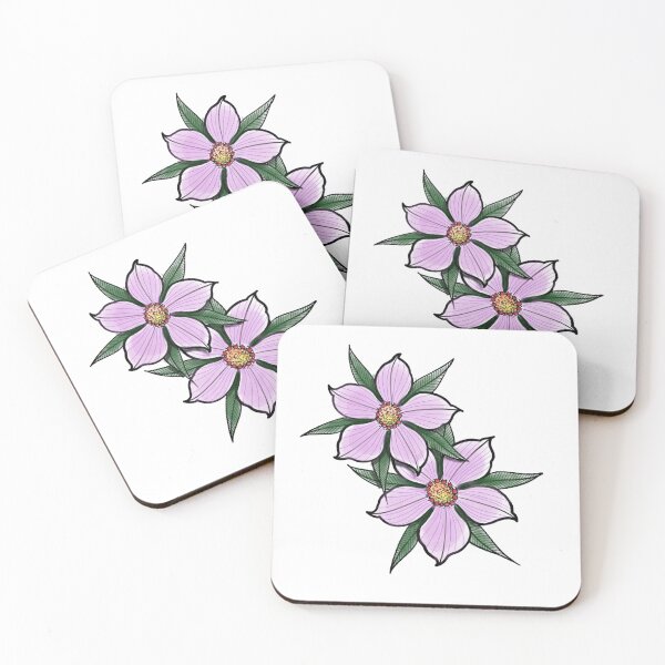 Item preview, Twin Flowers, Birth flowers, blossoms designed and sold by susyrdesign.