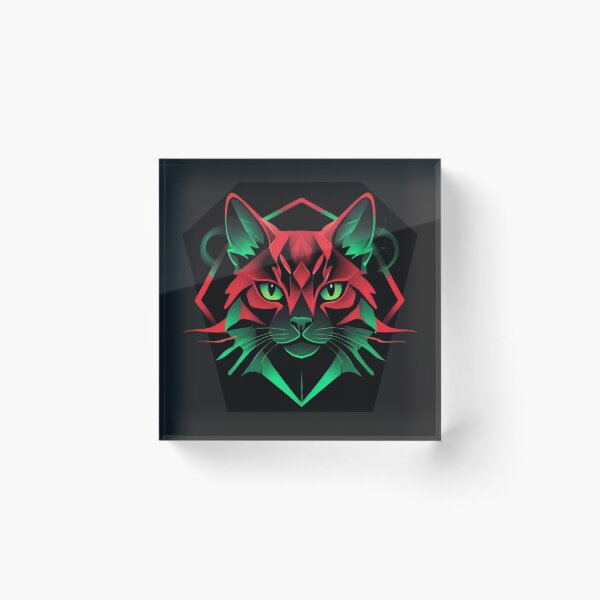 Item preview, Geometric Neon Cat designed and sold by dom-sien-sh.