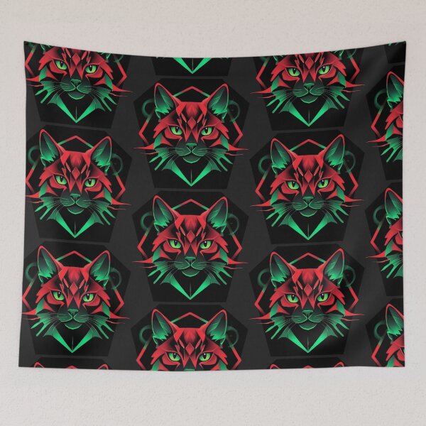 Item preview, Geometric Neon Cat designed and sold by dom-sien-sh.