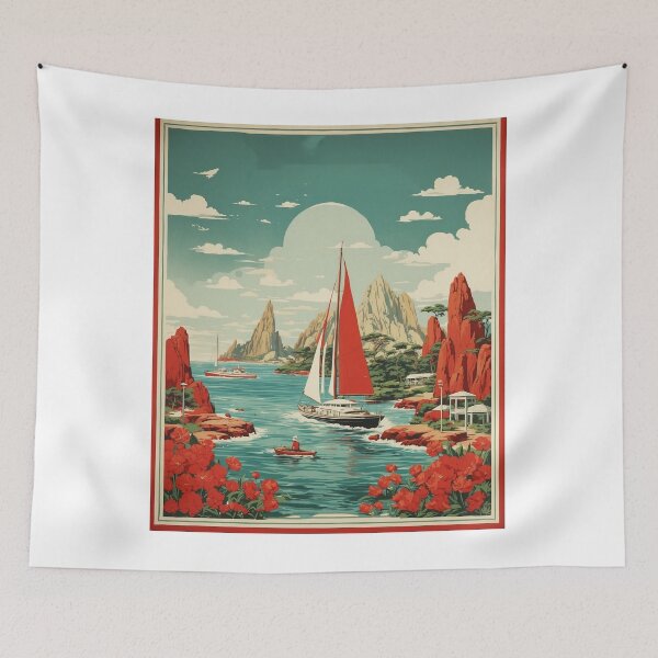 Artikelvorschau, Sea World Marine Park Australien Tourismus Vintage Poster entworfen und verkauft von TravelersGems.